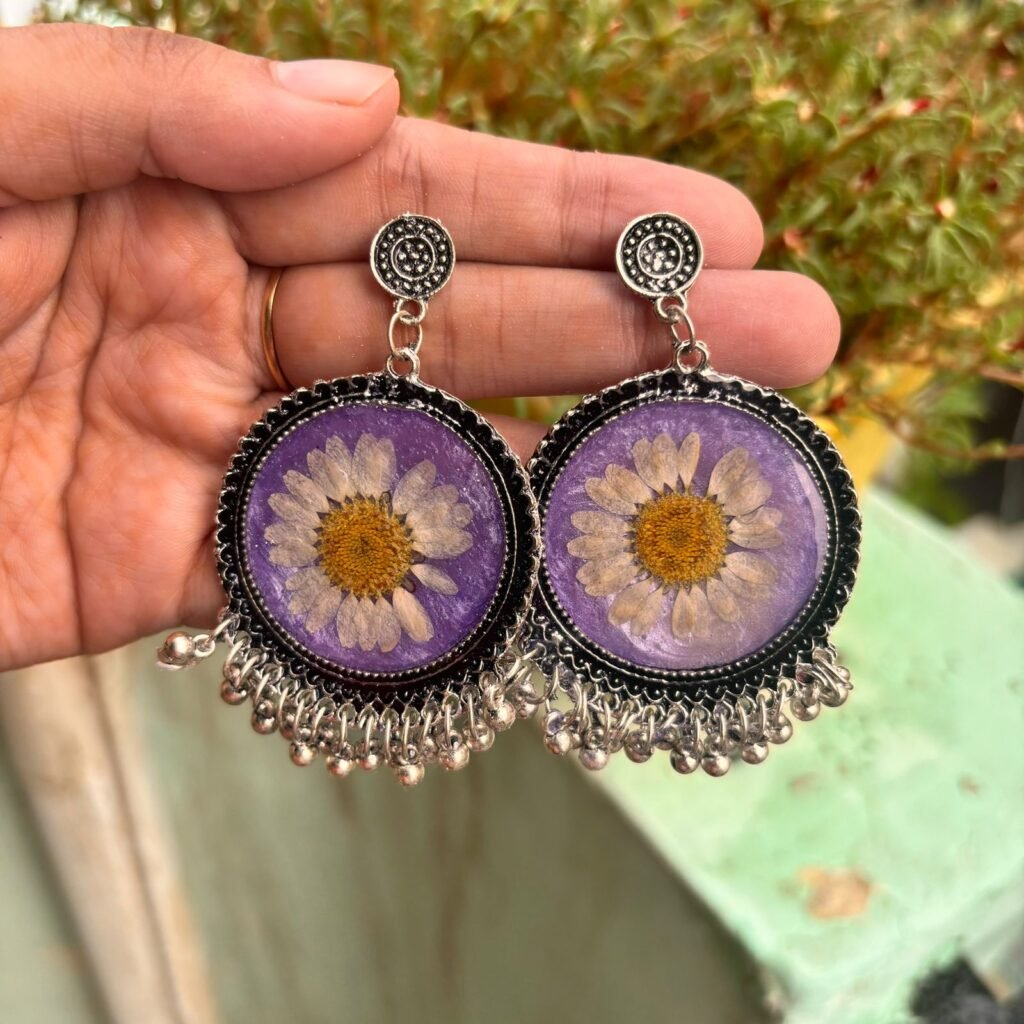 Resin gift jewel jhumka ear rings