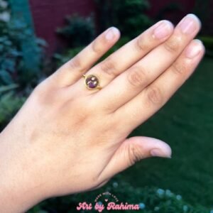 Resin Ring with Preserved Flowers | Handmade Adjustable Floral Jewellery