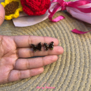 Mini Butterfly Stud Earrings | Real Flower Preservation