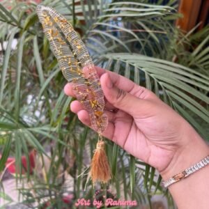 Resin Feather Style Bookmark | Handmade Custom Reading Accessory