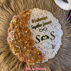 Personalized Frame with Preserved Flowers – 10 Inch | Custom Resin Floral Frame