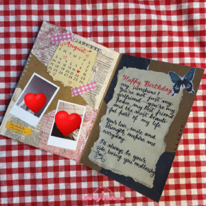 Vintage Style Card with Envelope | Personalized Handmade Greeting