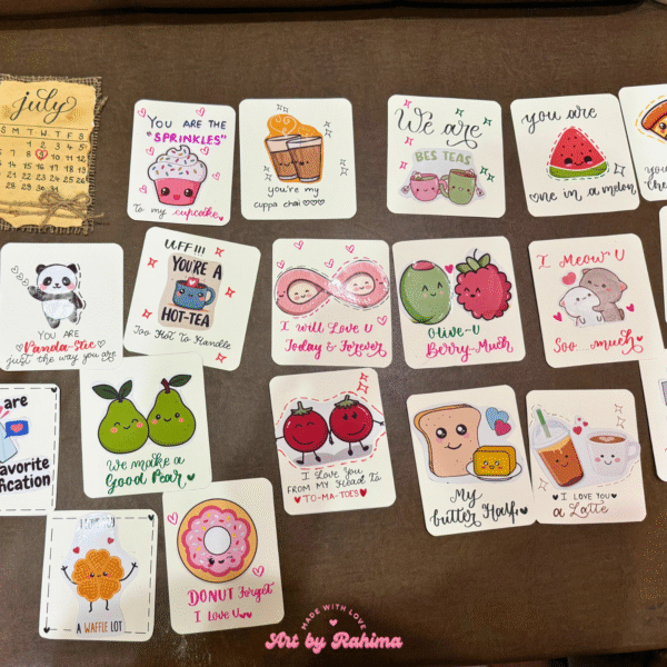 Personalized cute card with handwritten message