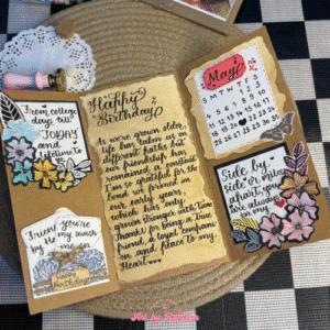 Floral Trifold Letter Card | Handmade Personalized Greeting