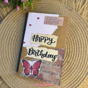 Handmade grand surprise zigzag card in large 6-page design