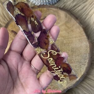 Customised Rose Petals Preserved Pendant | Handmade Floral Jewellery