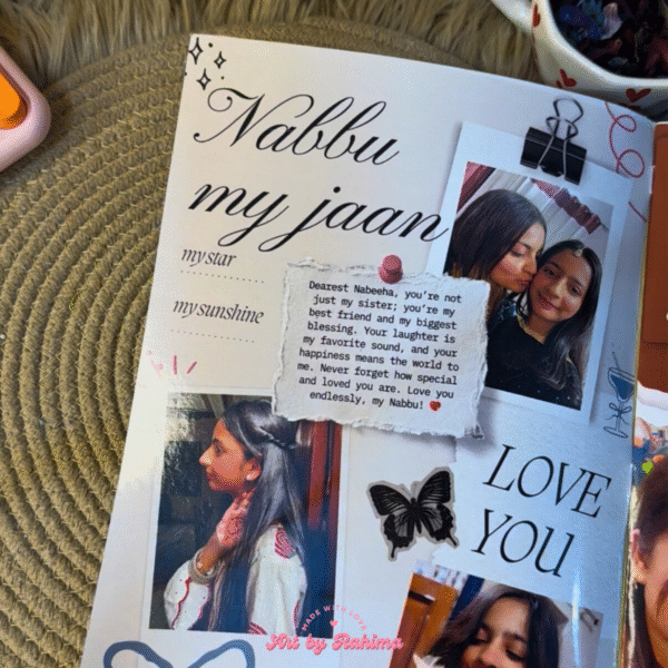 Person holding custom A4 photo magazine