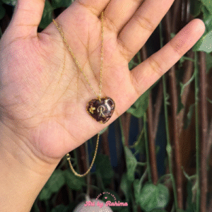 Real Flowers Preserved Resin Pendant with Alphabet Letter | Custom Jewellery