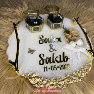 Ring Platter with Glass Boxes