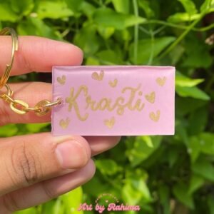 Custom Name Resin Keychain