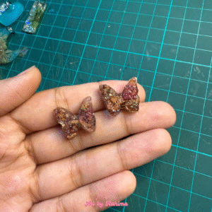 Druzy Butterfly Stud Earrings | Real Rose Flower Preservation