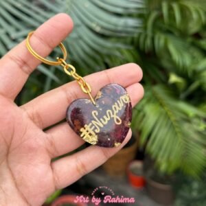 Personalized Heart Shape Name Keychain – Different Shapes Available