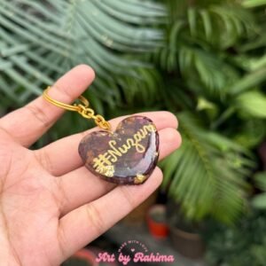 Personalized Heart Shape Name Keychain – Different Shapes Available