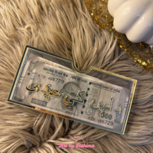 Acrylic Eidi Envelope | Name Customised Eid Money Holder