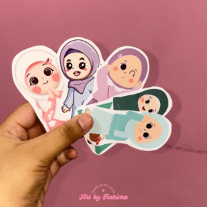 Mini Eidi Cards with Characters | Cute Eid Money Cards (Pack of 16)