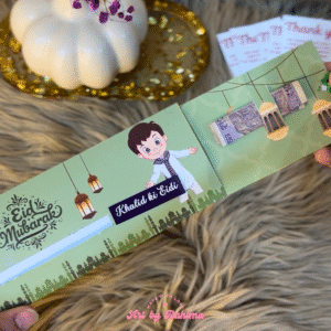 Colourful Slider Eidi Cards (Name Customised – Pack of 2)